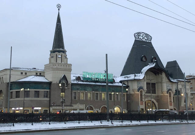 Ярославский вокзал зимой