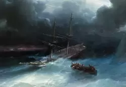 Картина «У берегов Кавказа» Айвазовского в Третьяковской галерее