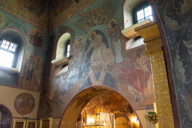 Даниловский монастырь, фрески в летней церкви храма Святых отцов семи Вселенских соборов
