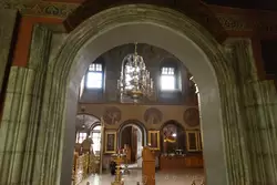 Даниловский монастырь в Москве, интерьер храма Святых Отцов Семи Вселенских соборов