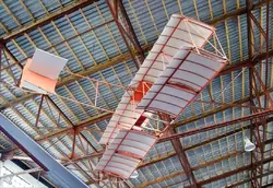 Музей ВВС в Монино, балансирный планер А.Н. Туполева. Ангар уникальной техники