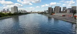 Вид на Москку реку с Нагатинского метромоста