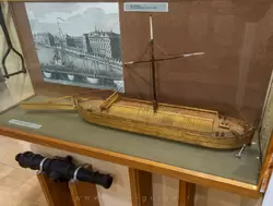 Модель волжской барки 18 века