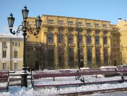 Александровский сад в Москве зимой