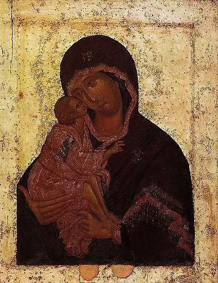 Феофан Грек «Донская икона Богоматери» в Третьяковской галерее Феофан Грек «Донская икона Богоматери» в Третьяковской галерее