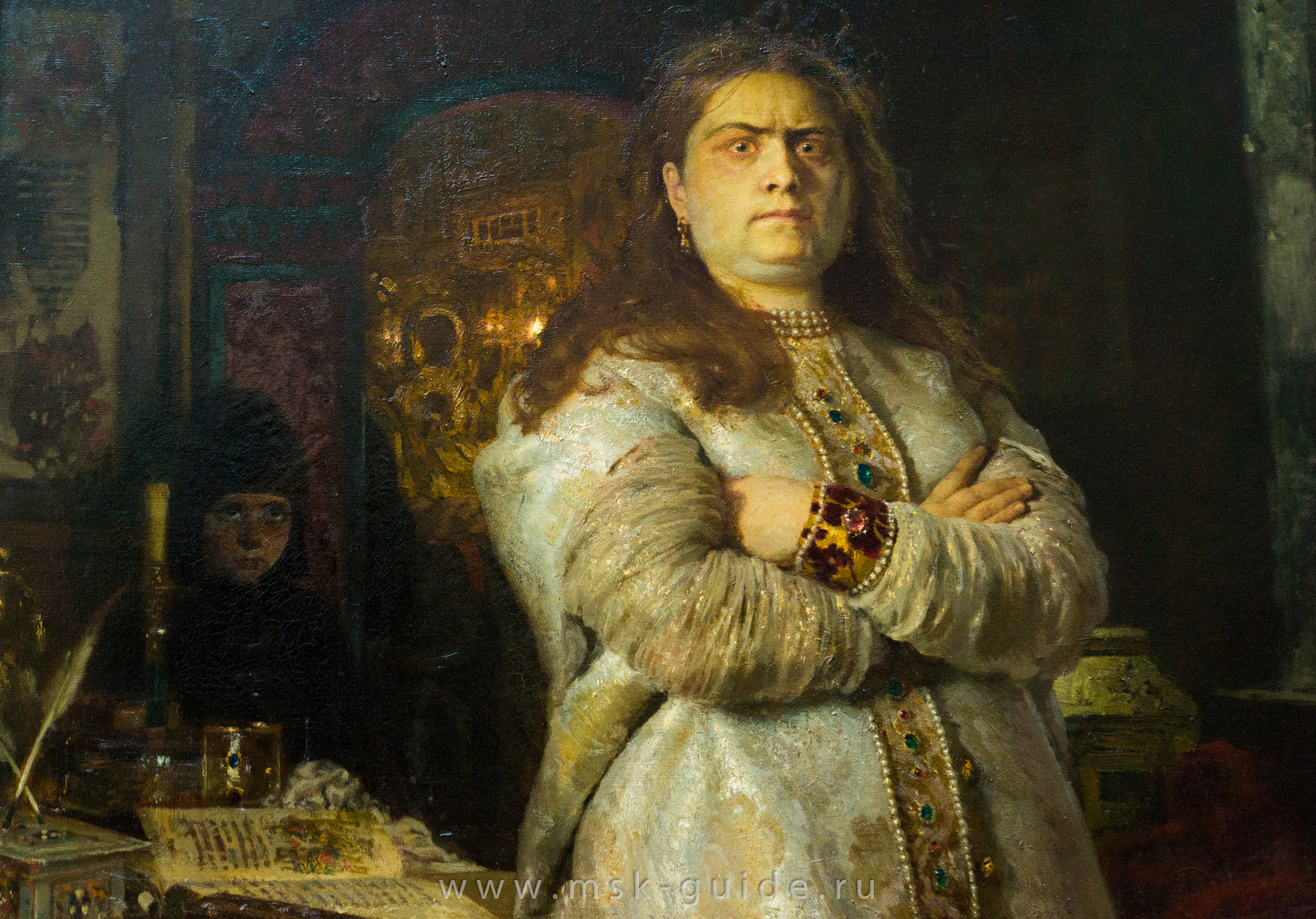 Картина «Царевна Софья» Репина в Третьяковской галерее Картина «Царевна Софья» Репина в Третьяковской галерее