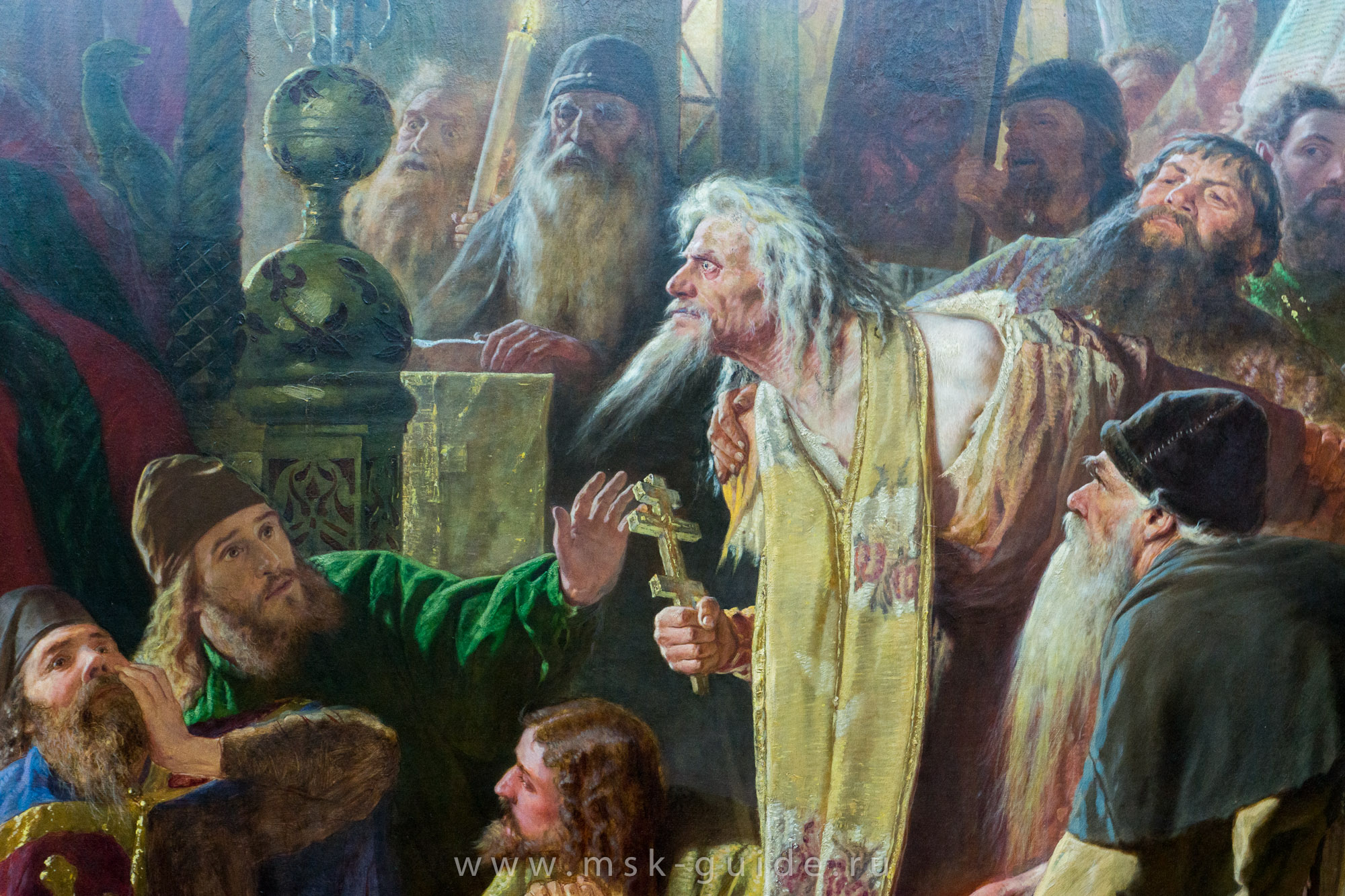 Картина «Никита Пустосвят. Спор о вере» в Третьяковской галерее Картина «Никита Пустосвят. Спор о вере» в Третьяковской галерее