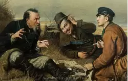 Картина «Охотники на привале» Перова В.Г.
