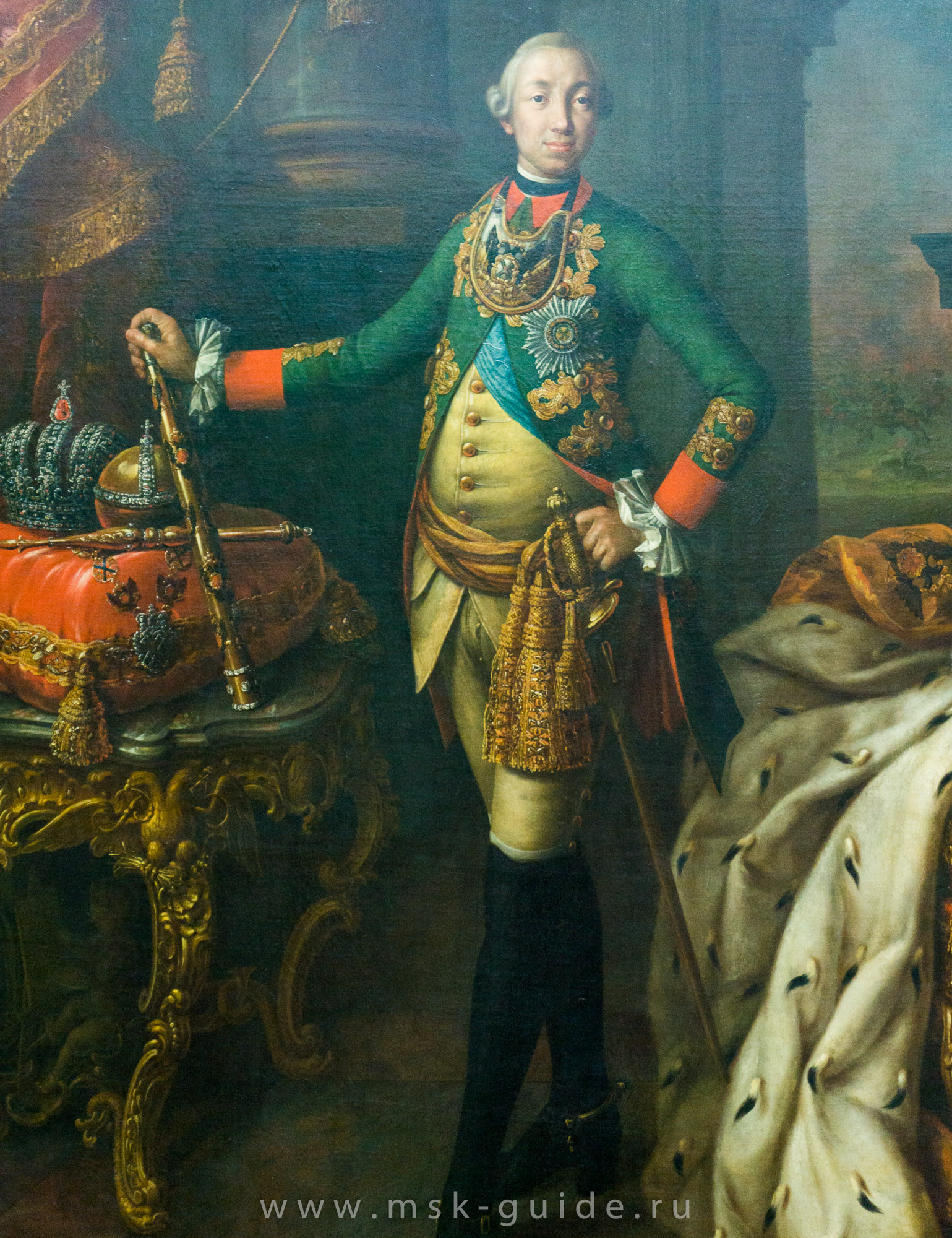 Картина «Портрет Петра III» А.П. Антропова в Третьяковской галерее Картина «Портрет Петра III» А.П. Антропова в Третьяковской галерее