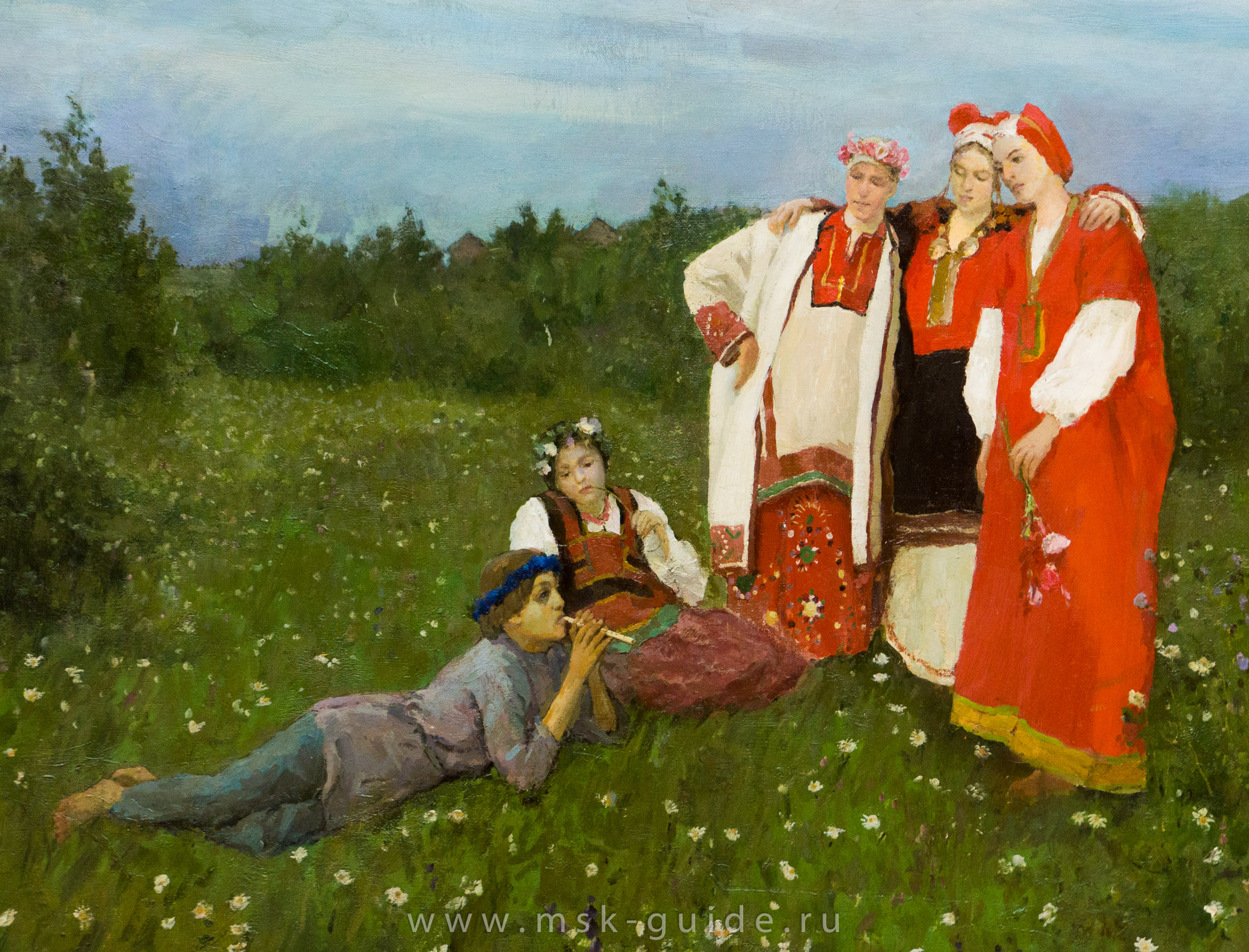 Картина «Северная идиллия» Коровина К.А. в Третьяковской галерее Картина «Северная идиллия» Коровина К.А. в Третьяковской галерее