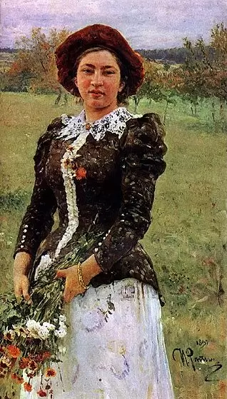 Репин И.Е. «Осенний букет» (портрет дочери художника) Репин И.Е. «Осенний букет» (портрет дочери художника)