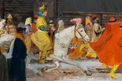 Рябушкин А.П. «Свадебный поезд в Москве (XVII столетие)», Третьяковская галерея