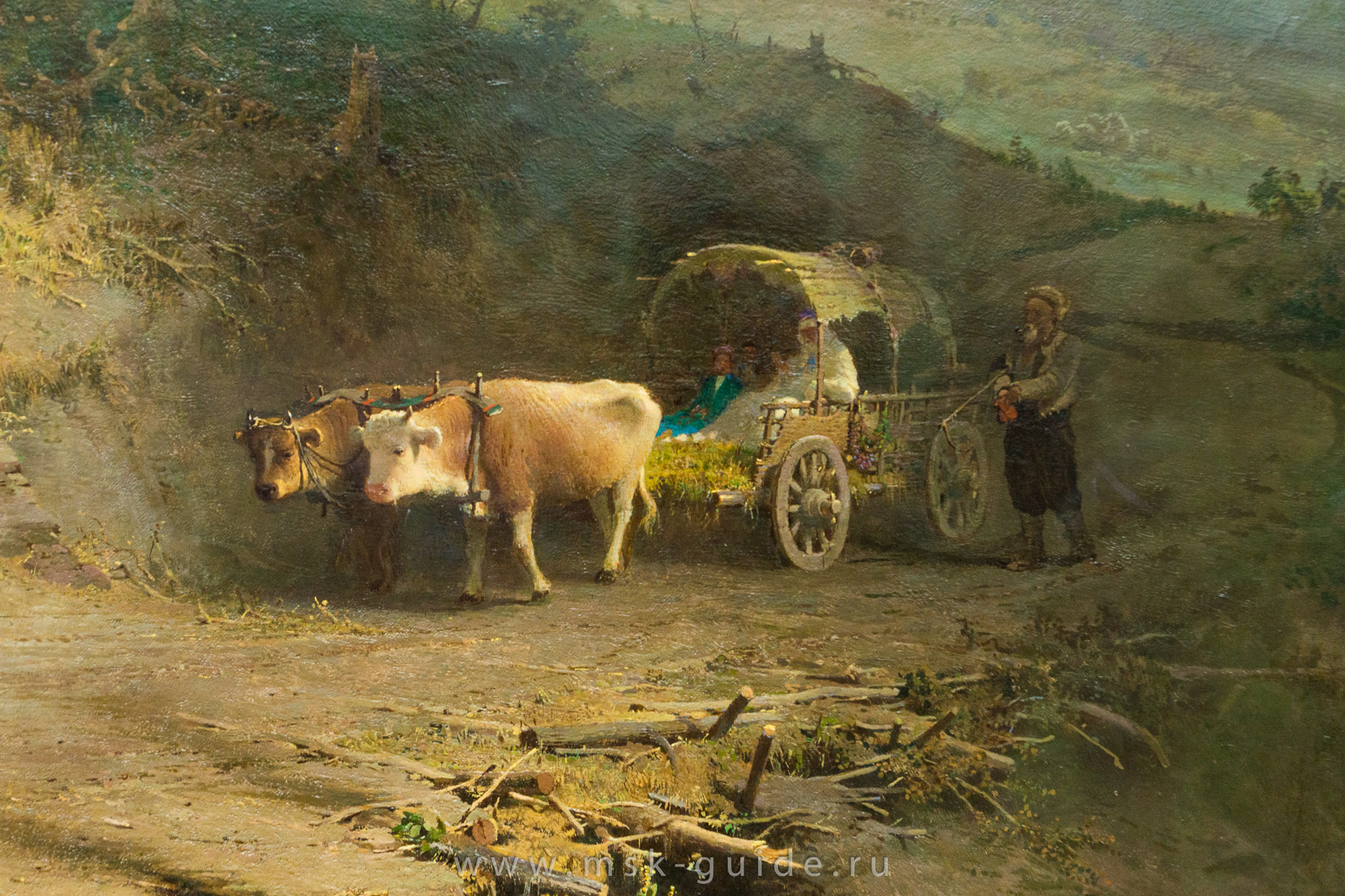 Васильев Ф.А. «В крымских горах» (деталь) Васильев Ф.А. «В крымских горах» (деталь)