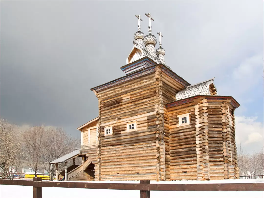 Церковь Георгия Победоносца, 1685г., музей деревянного зодчества Коломенское