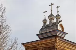 Главы церкви Георгия Победоносца, музей деревянного зодчества Коломенское