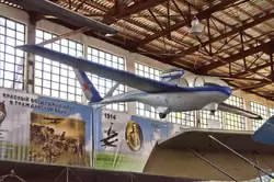 Музей ВВС в Монино, А-13м мотопланер. Ангар уникальной техники