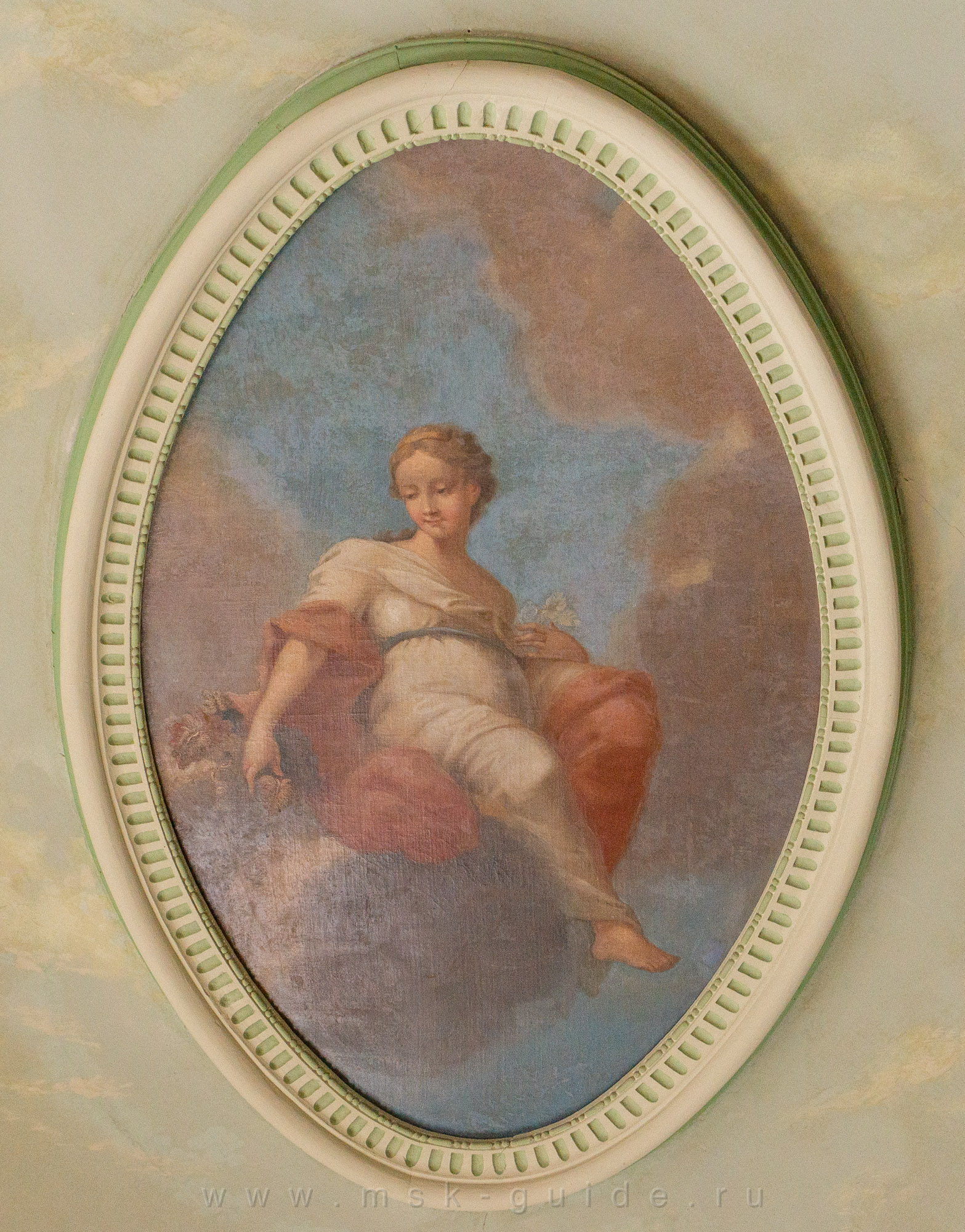 Бильярдная, плафон «Осень»