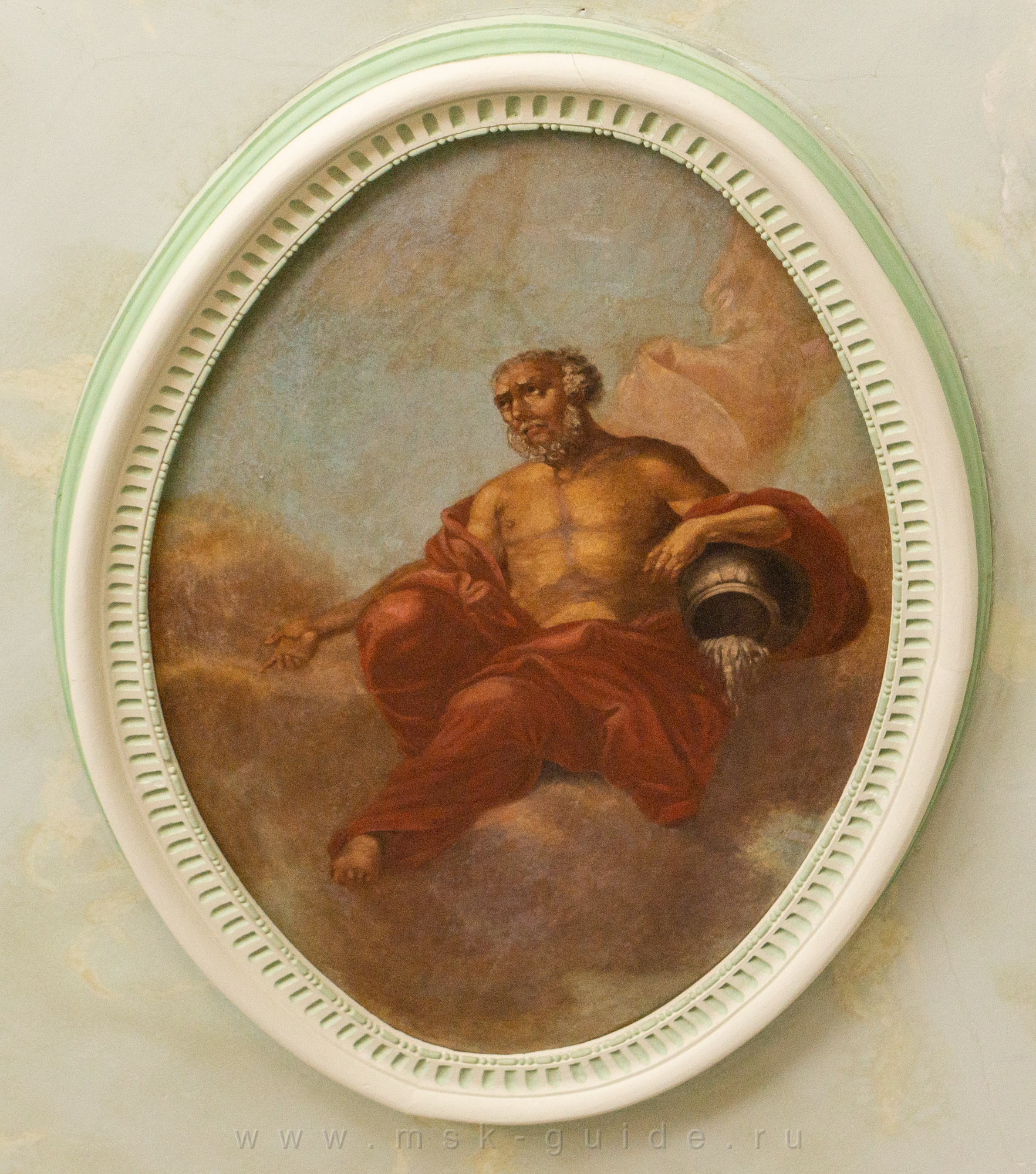 Бильярдная, плафон «Зима»