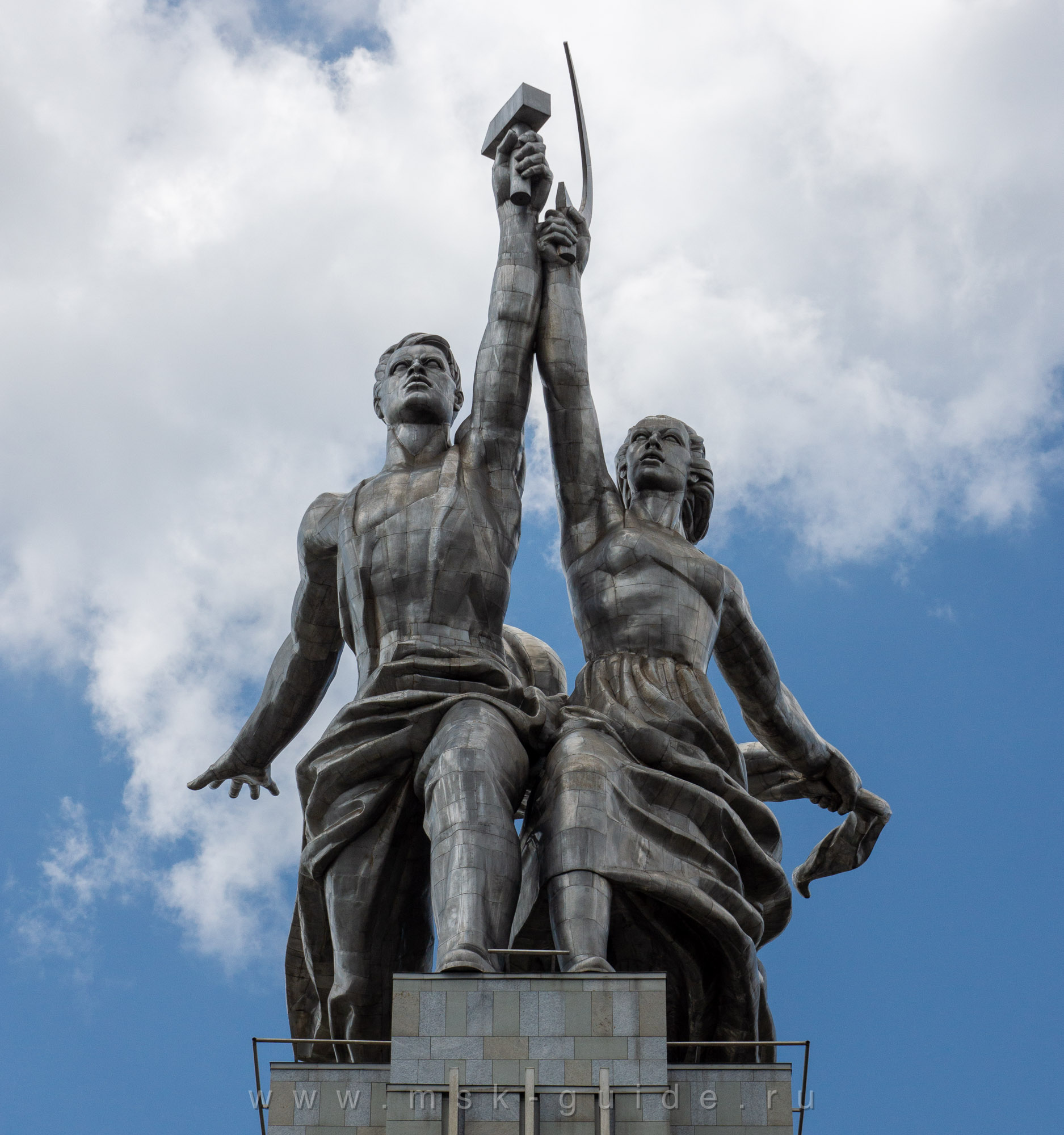 Скульптура «Рабочий и колхозница», фото 8