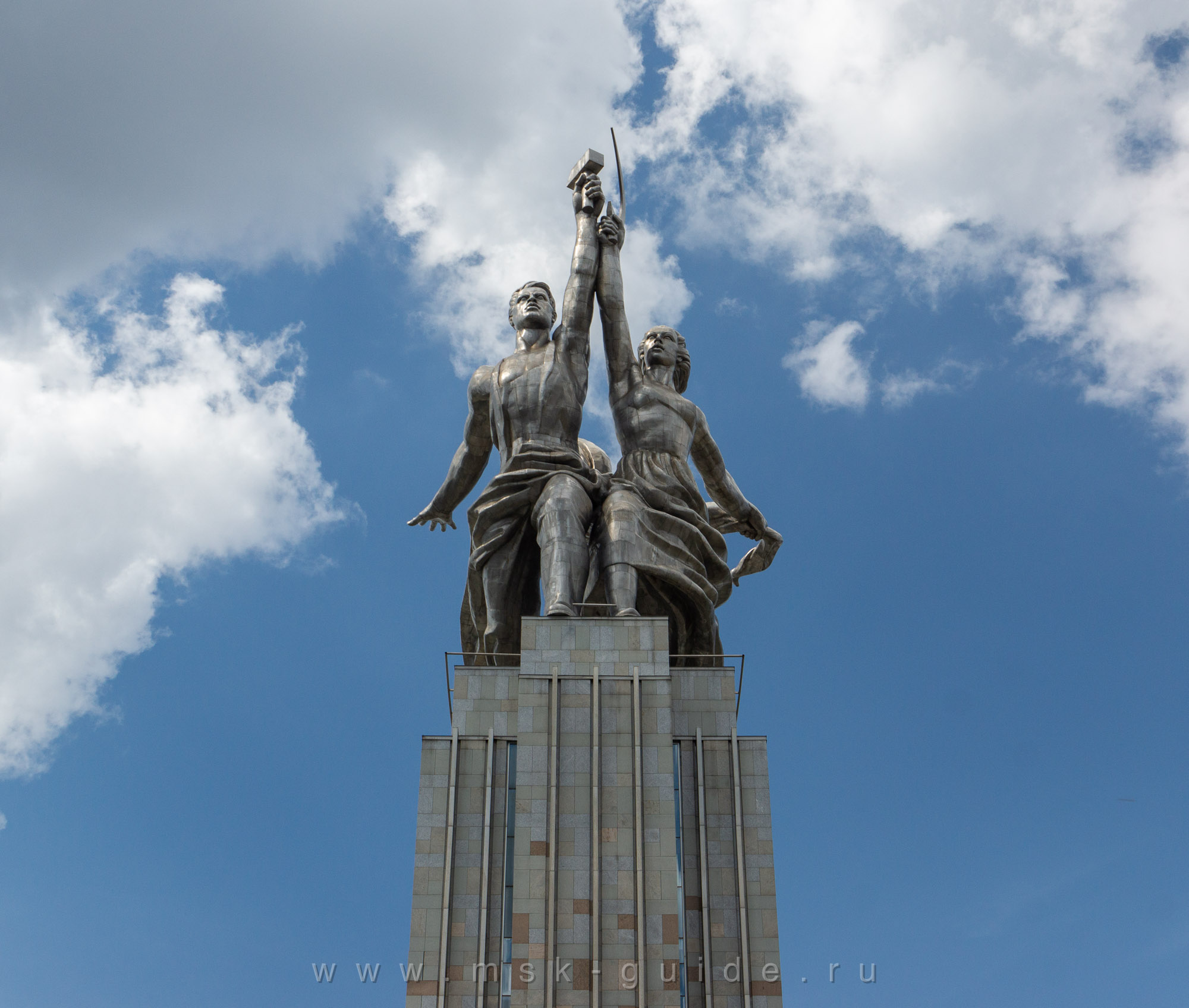 Скульптура «Рабочий и колхозница», фото 12