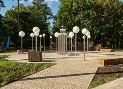 Площадь-макет Солнечной системы в Дубне