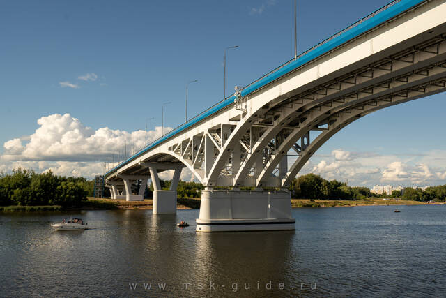 Мост через Волгу в Дубне