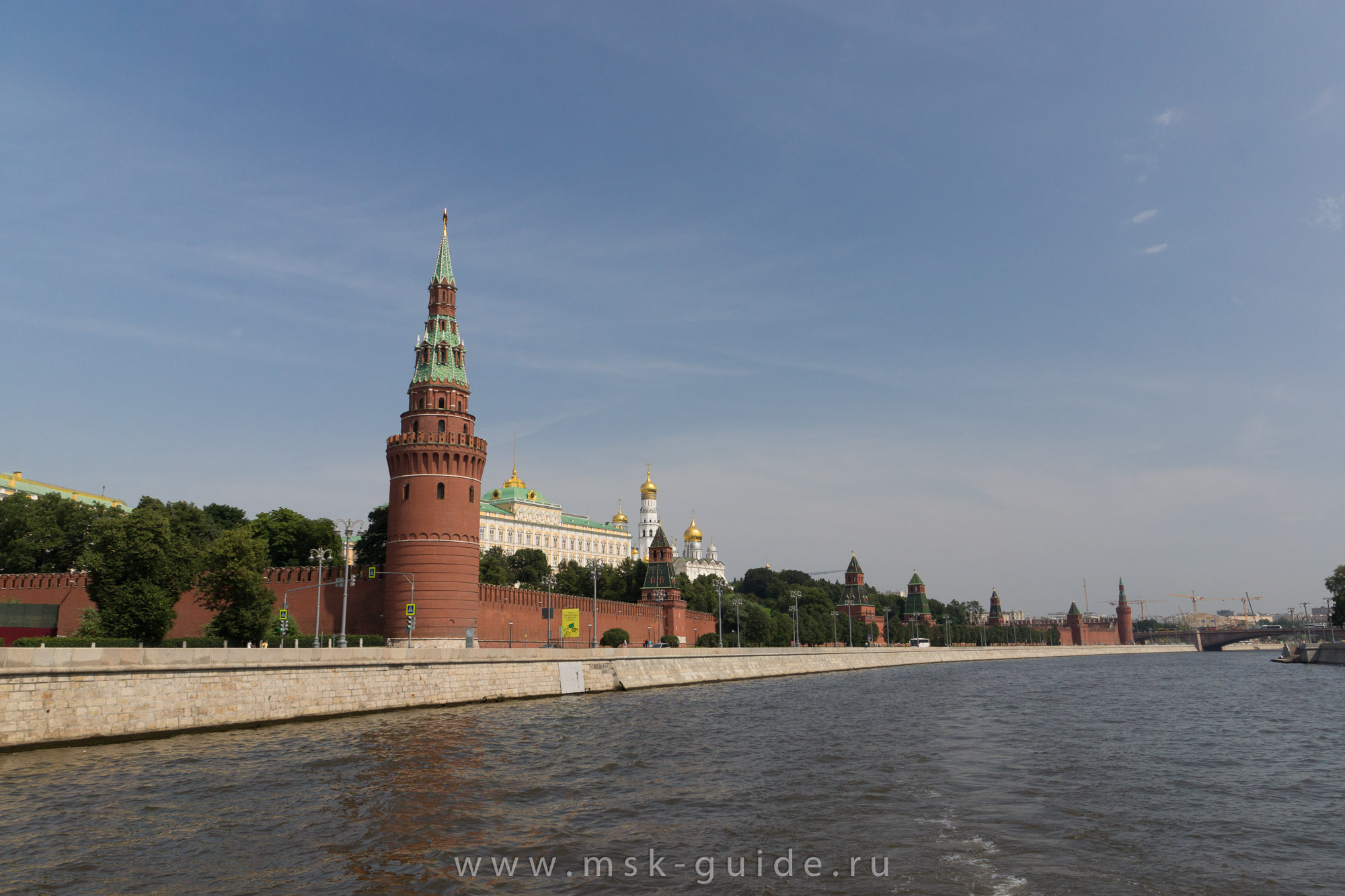 Московский Кремль, вид с борта теплохода Московский Кремль, вид с борта теплохода