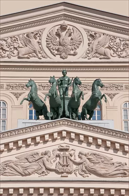 Большой театр в Москве, квадрига Большой театр в Москве, квадрига